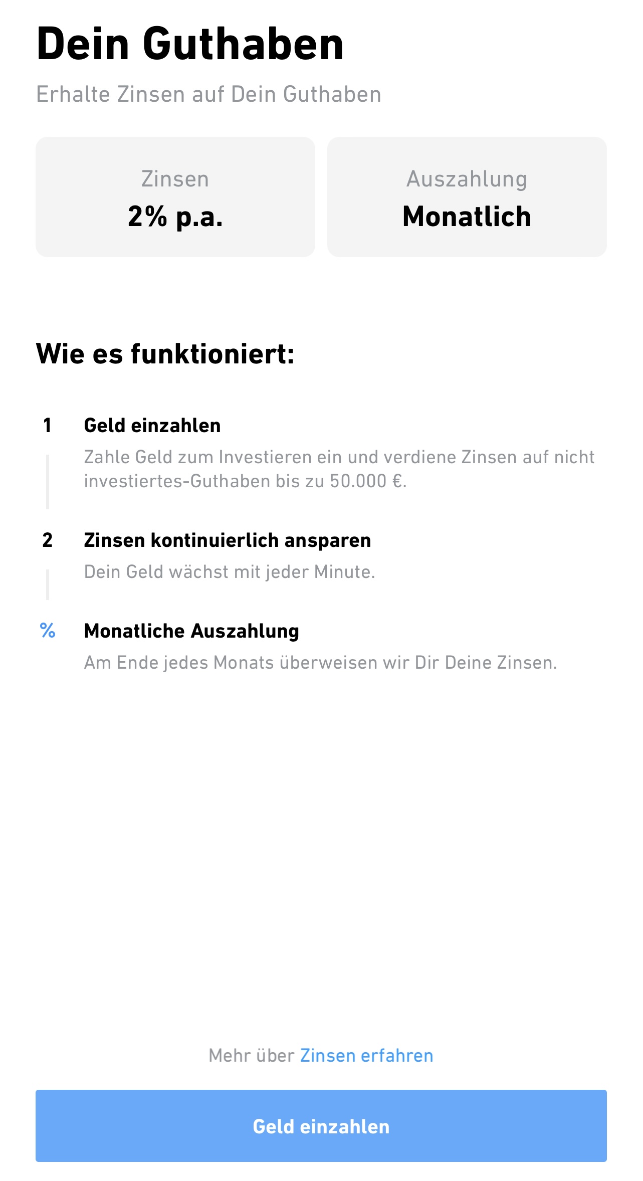 2 Zinsen bei Trade Republic Aktivierung erforderlich!